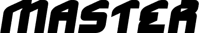 Preview of the MASTER-Normal Italic font