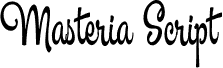 Masteria Script PERSONAL USE Bold