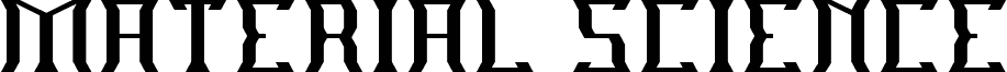 Preview of the MATERIAL SCIENCE-Light font