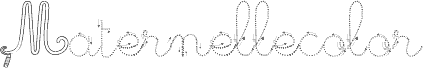 Preview of the Maternellecolor trace cursive font