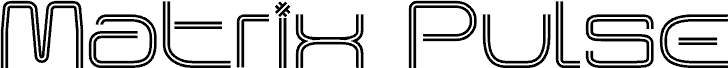 Matrix Pulse Schriftart