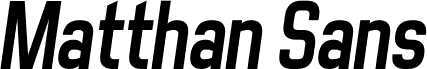 Matthan Sans Italic