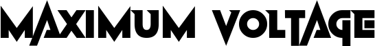 Preview of the Maximum Voltage font