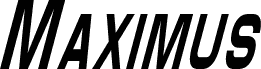 Maximus Condensed Italic
