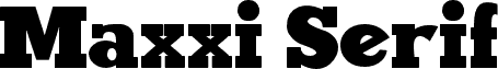 Maxxi Serif Bold