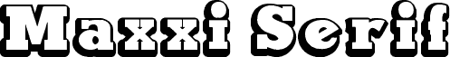 Maxxi Serif Outline Bold