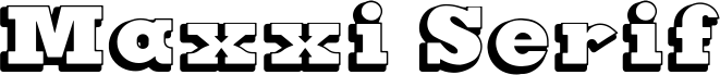 Maxxi Serif Outline