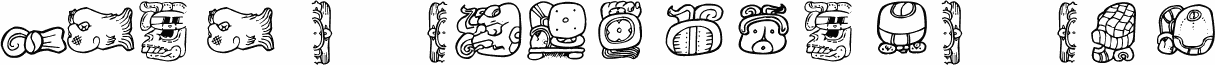Maya hieroglyphics