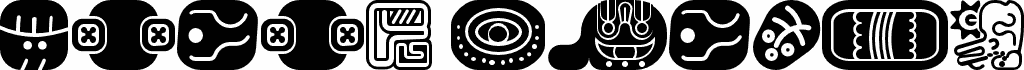 mayan glyphs fill Regular