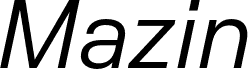 Mazin DEMO Italic