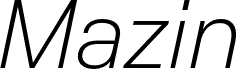 Mazin DEMO Light Italic