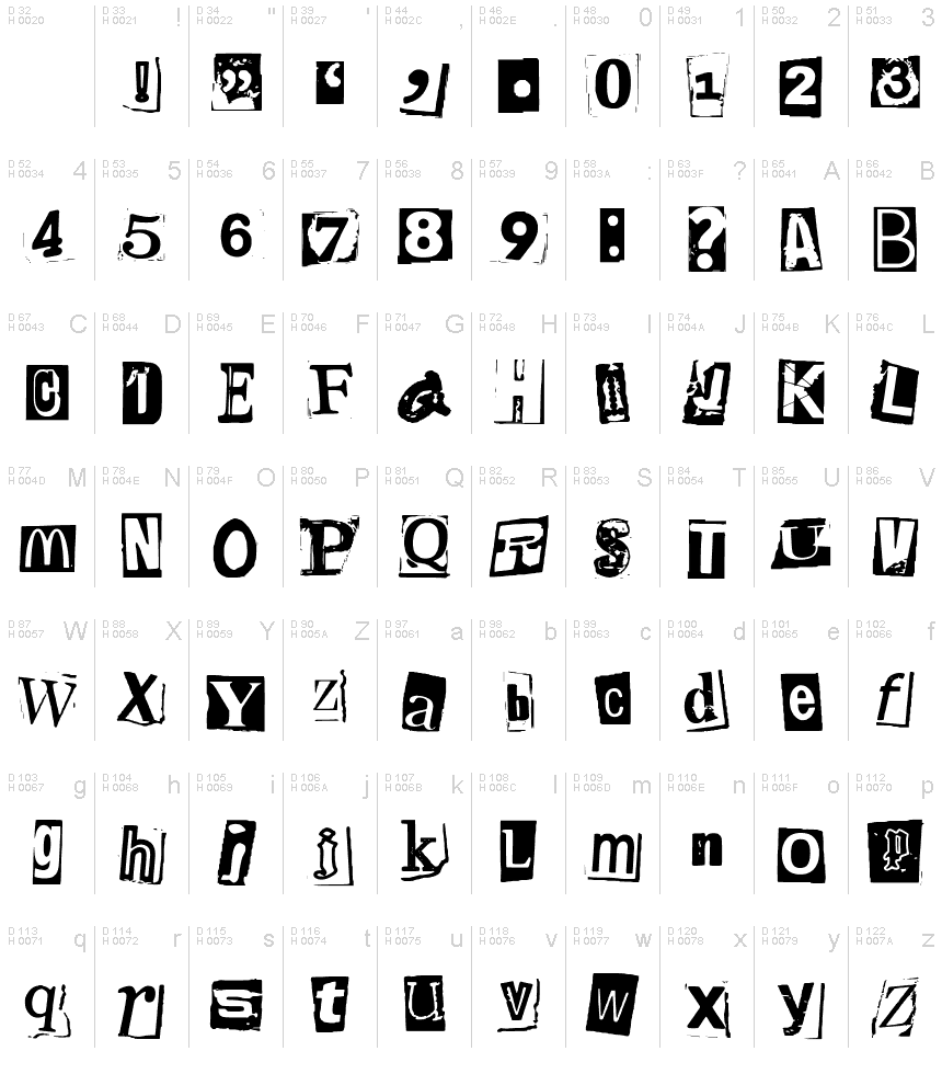 Magazine Letter By Brnt Regular Fuente Fonts2u