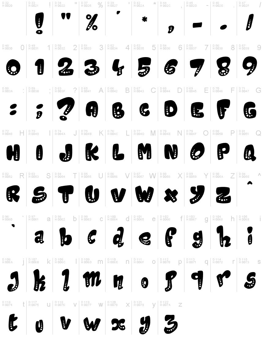 Magic Spots font | Fonts2u.com