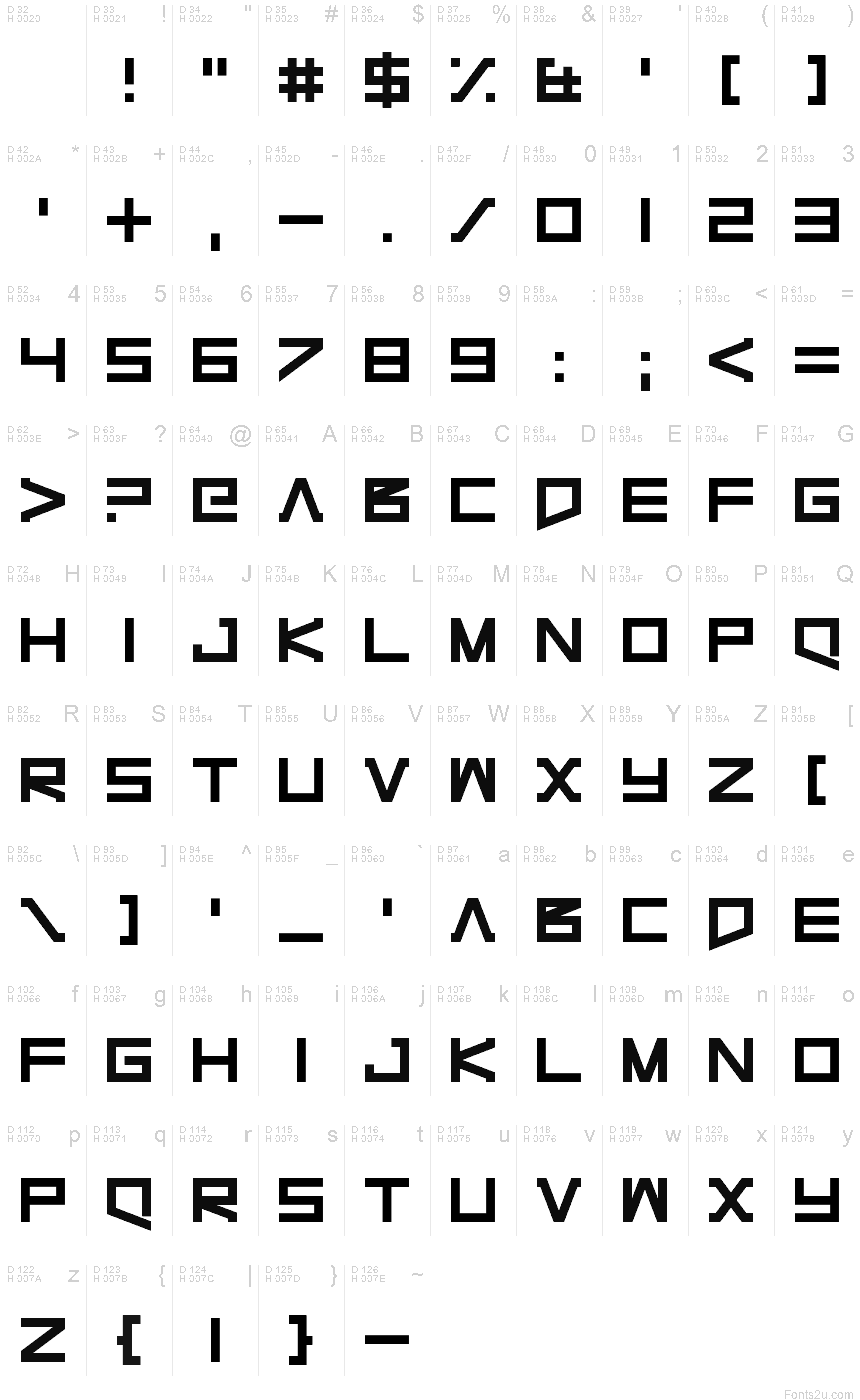 Make Me A Cyborg font | Fonts2u.com