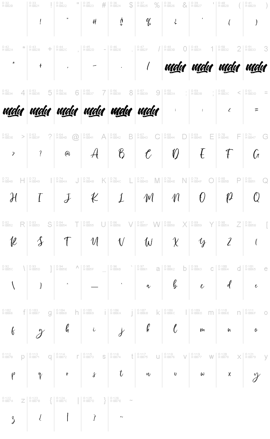 Manilla Script Font 