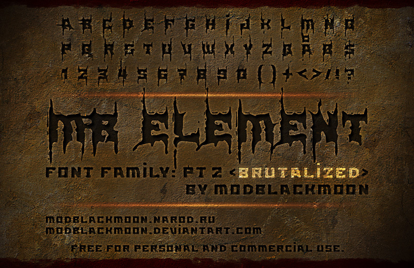 MB-Element Schriftart