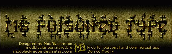 MB Poisoned Type Czcionka