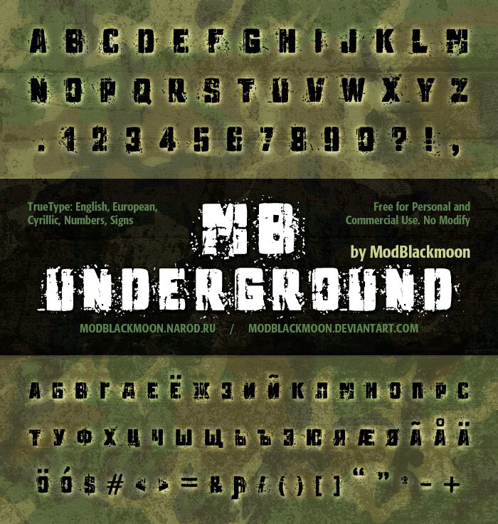 MB Underground Schriftart