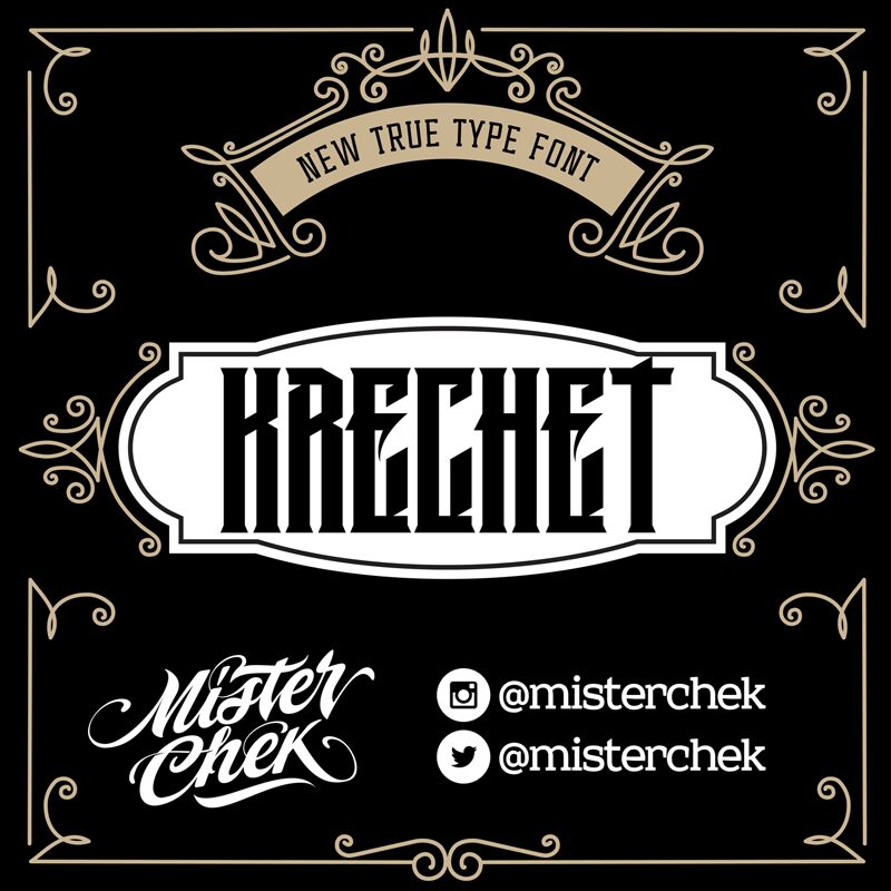 MCF krechet Schriftart