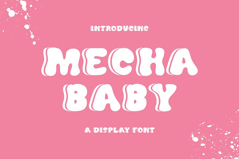 mecha baby Czcionka