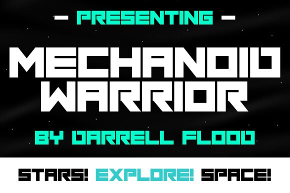 Mechanoid Warrior Czcionka