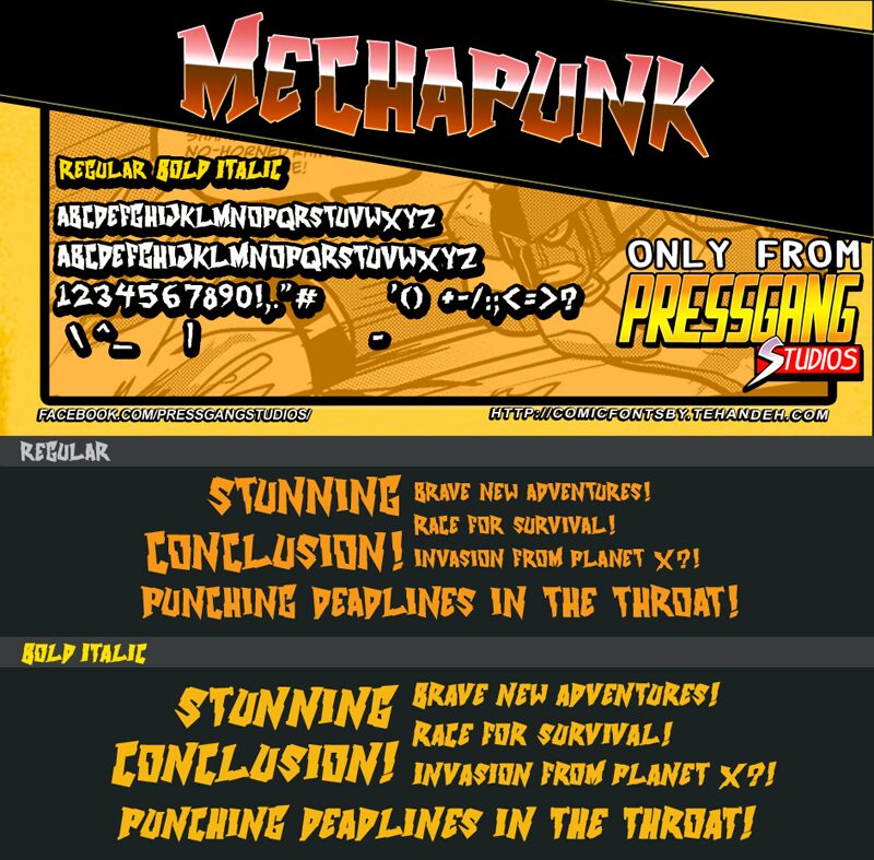 Mechapunk Шрифт