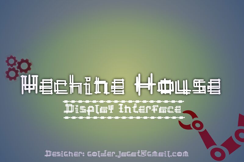 Mechine House Czcionka