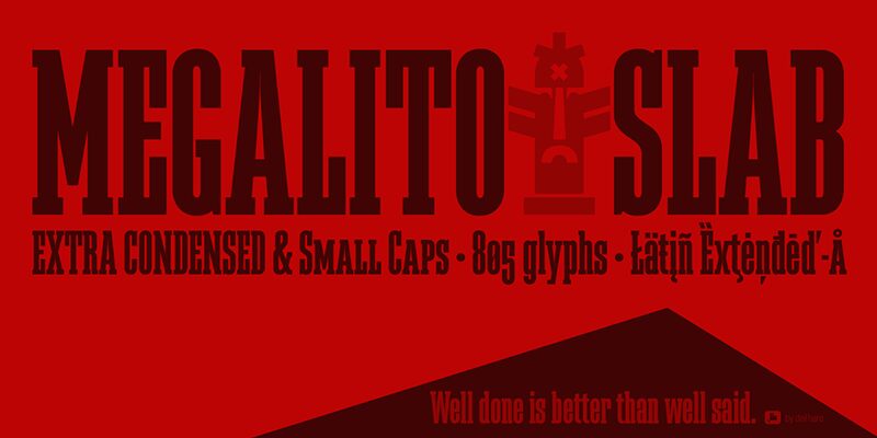 Megalito Slab Druh písma