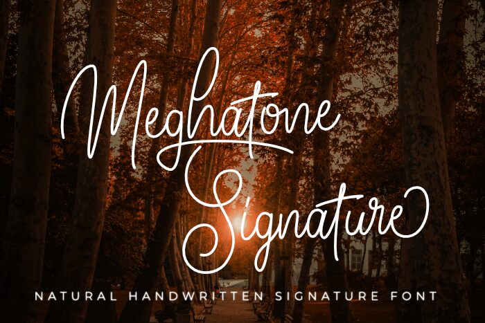 Meghatone Signature Druh písma