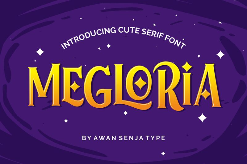 MEGLORIA Schriftart