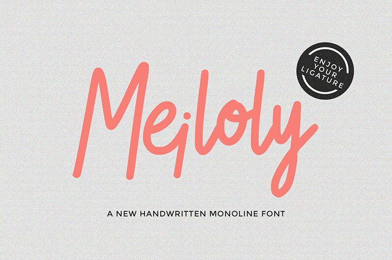 Meiloly Schriftart