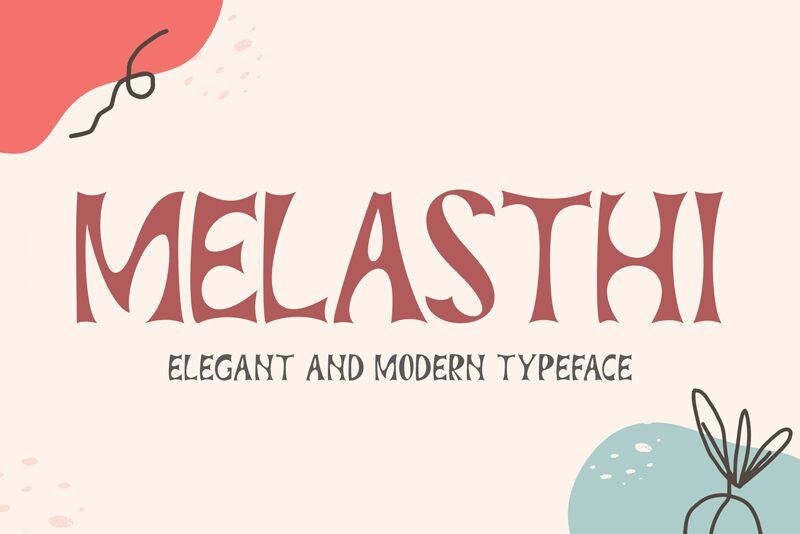 MELASTHI Шрифт