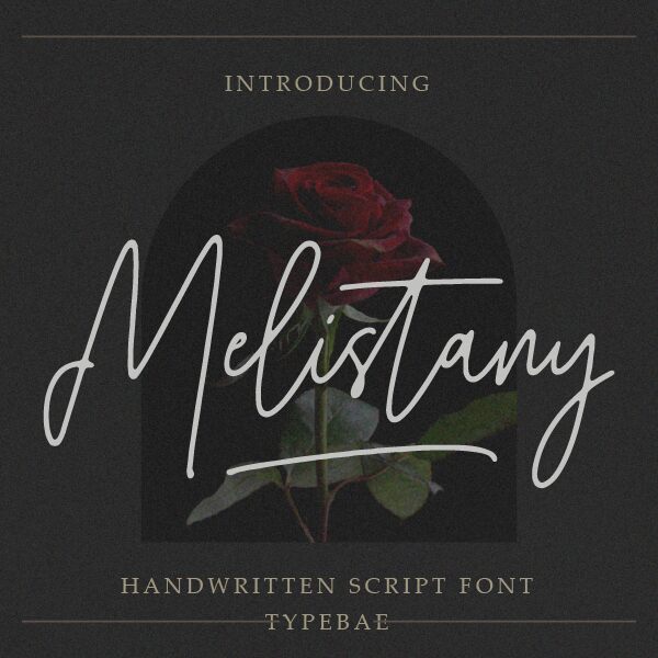 Melistany Schriftart