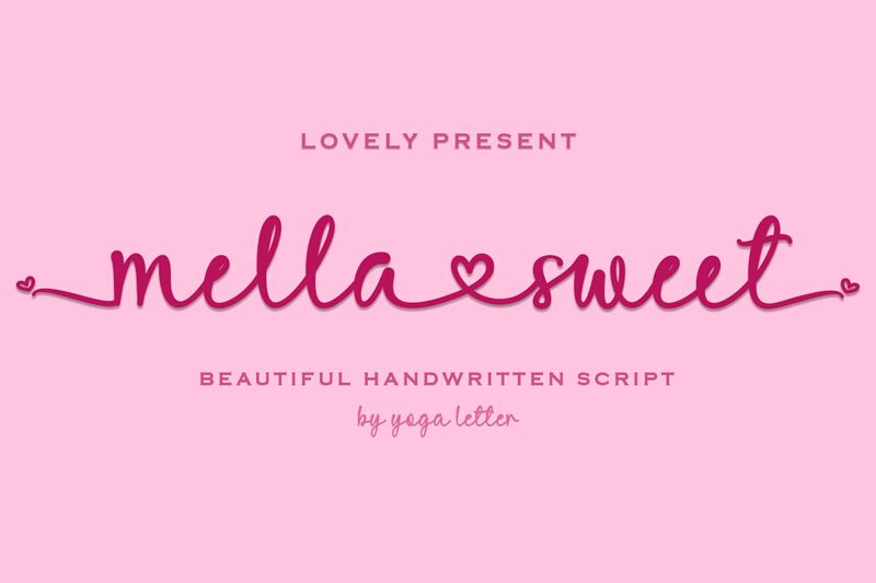 Mella Sweet Czcionka