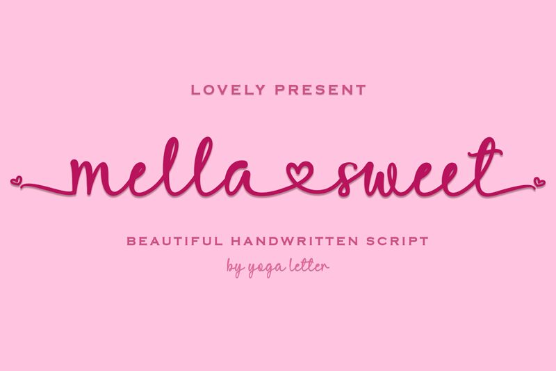 Mella Sweet font | Fonts2u.com