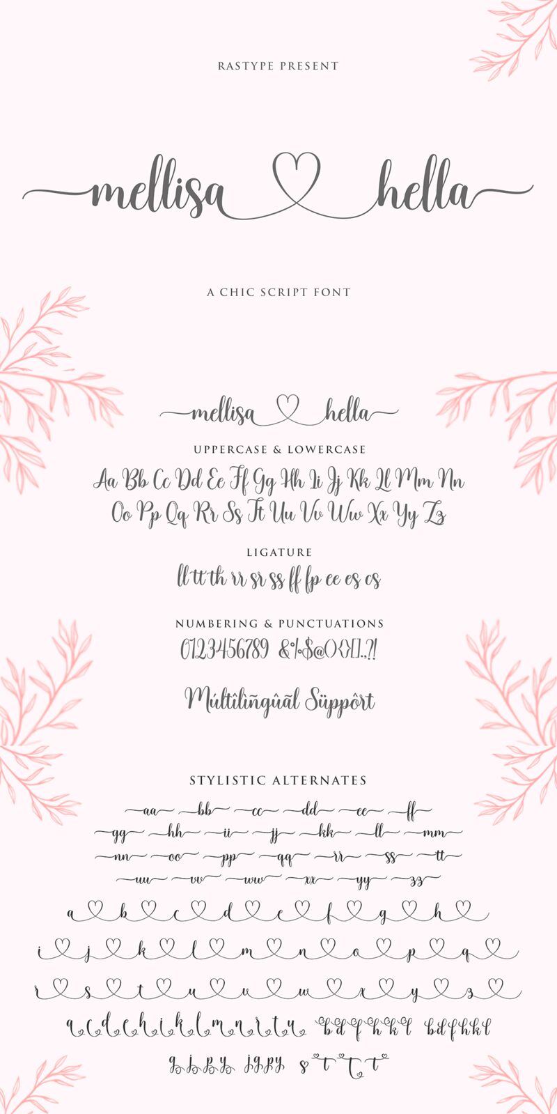 mellisahella Schriftart