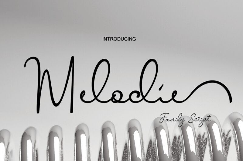 melodie — Presentazione del carattere