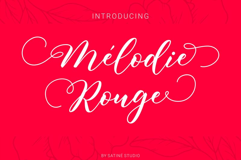Melodie Rouge Schriftart