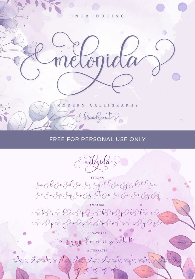 Melonida Schriftart