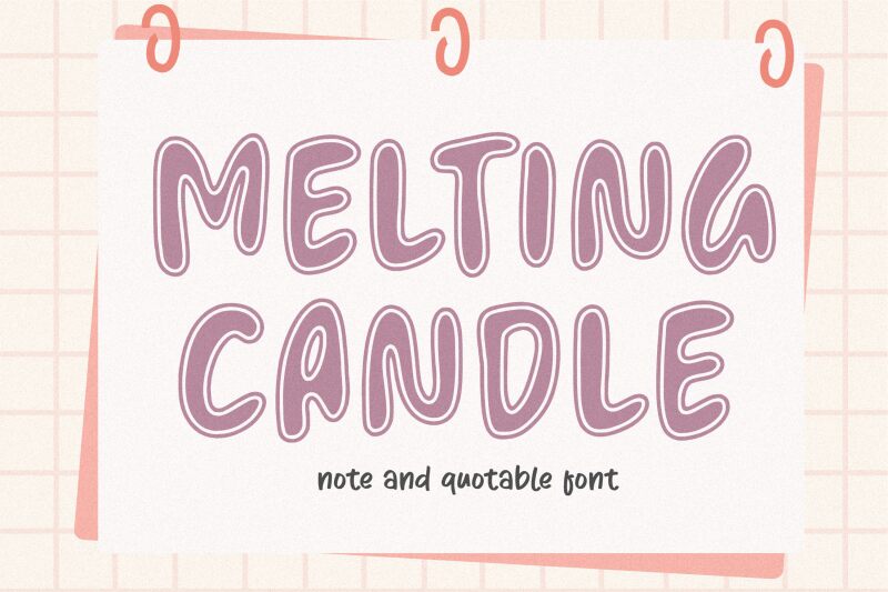 Melting Candle 字体