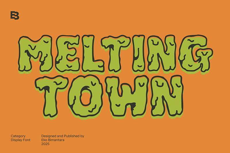 Melting Town Schriftart