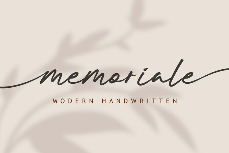 Memoriale Schriftart