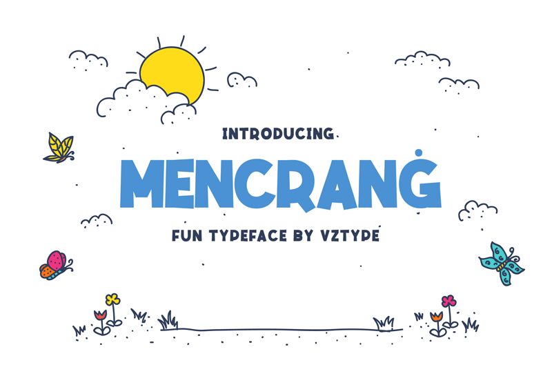 Mencran! Schriftart