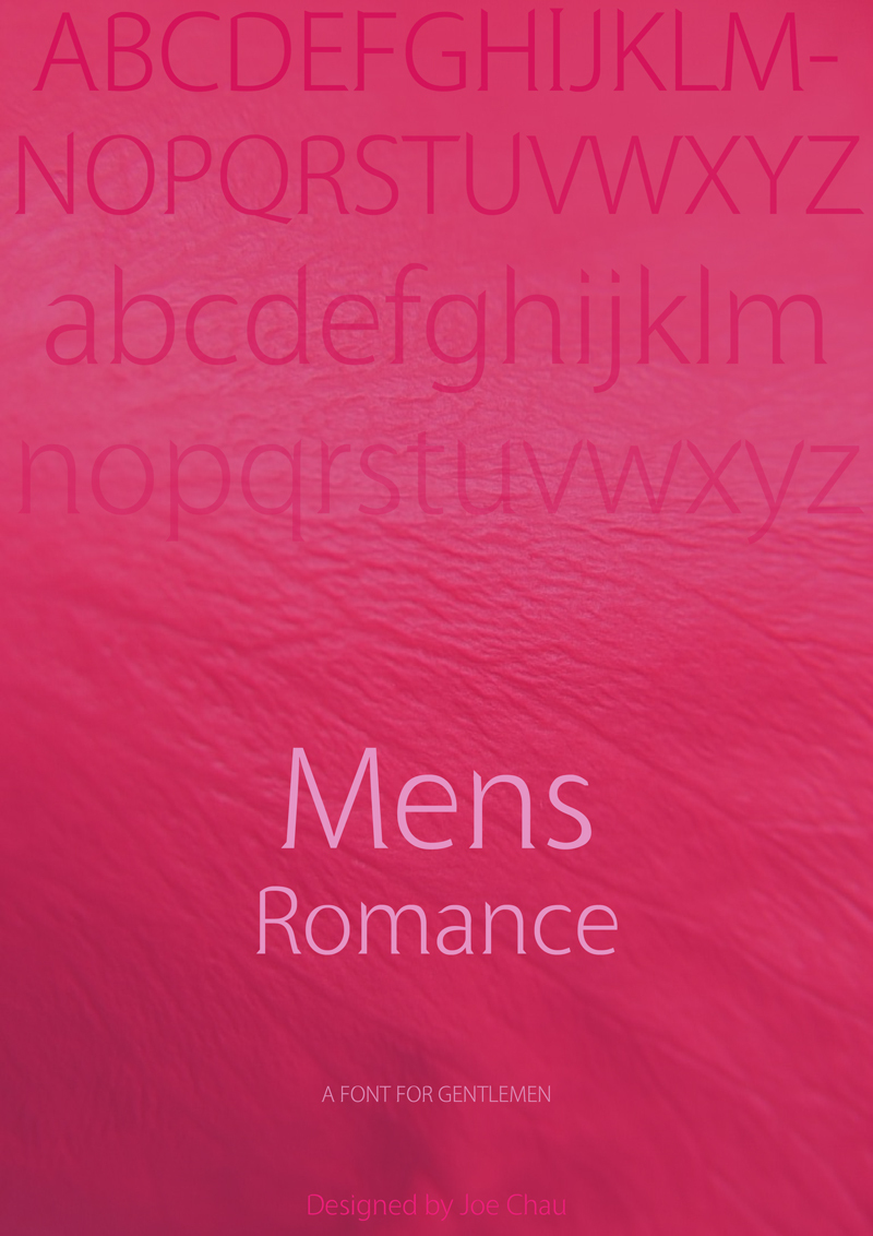 Mens Romance Schriftart