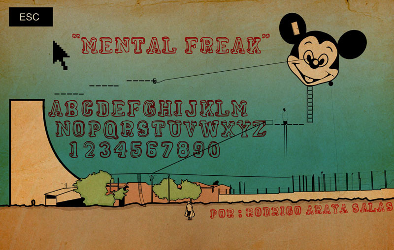 MENTAL FREAK Schriftart