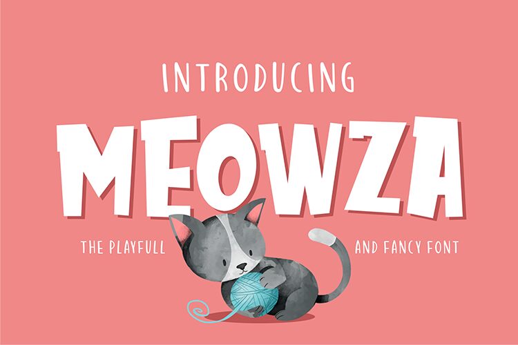 MEOWZA Schriftart