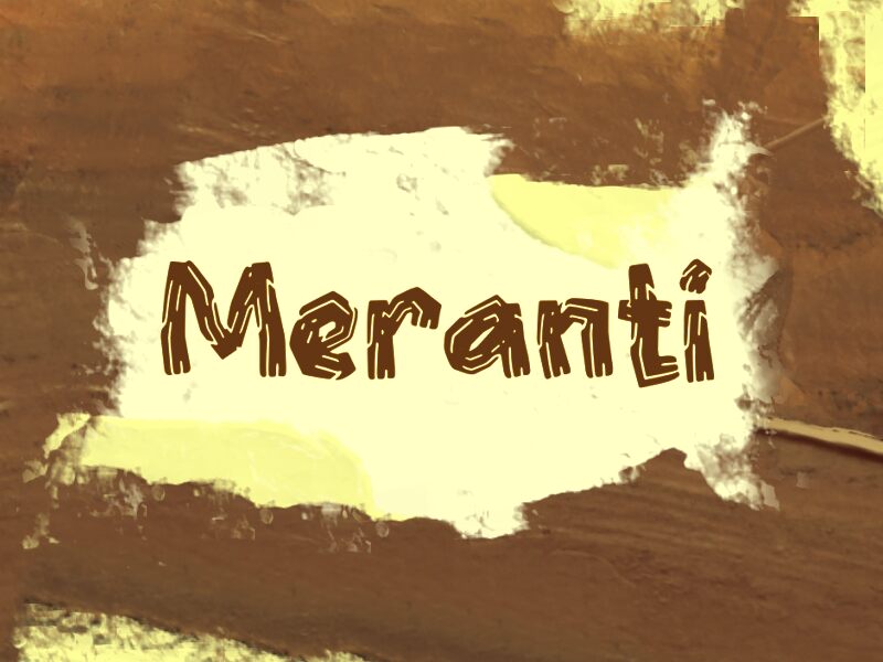 Meranti font presentation and specimen