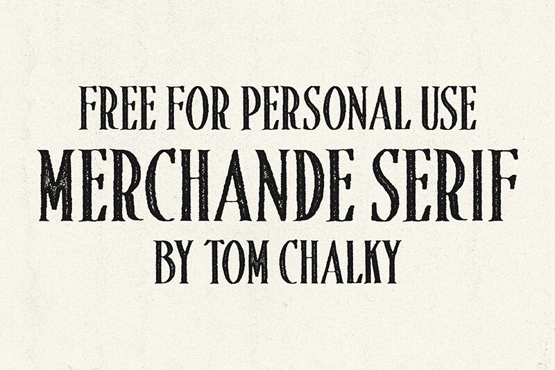 Merchande Print Serif Schriftart