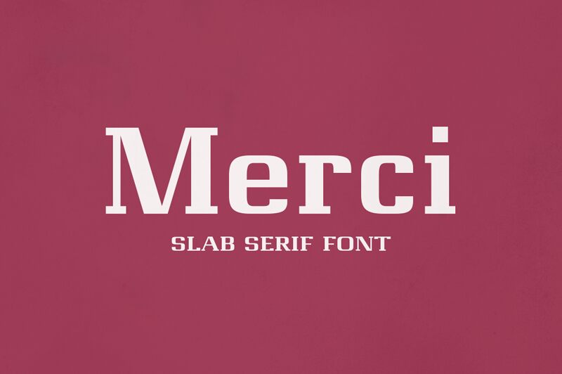 Merci Schriftart