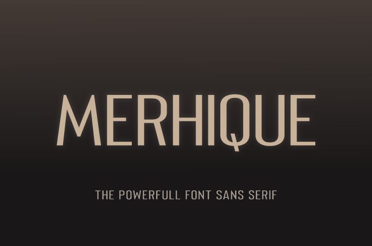 Merhique Schriftart